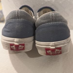 Vans unisex slip on 9.5 women 8 men's. Color Light blue